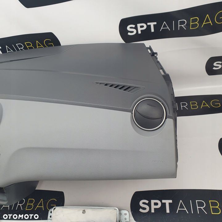 SEAT IBIZA 6J IV AX2 DESKA ROZDZIELCZA KONSOLA KOKPIT PULPIT PODUSZKI AIRBAG AIR BAG PASY KIT SET - 4