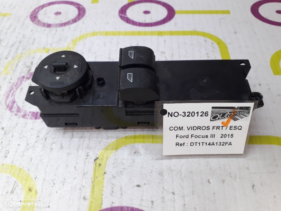 Comando de Vidros Frt / Esq Ford Focus III de 2015 - Ref : DT1T14A132FA - NO320126 - 1