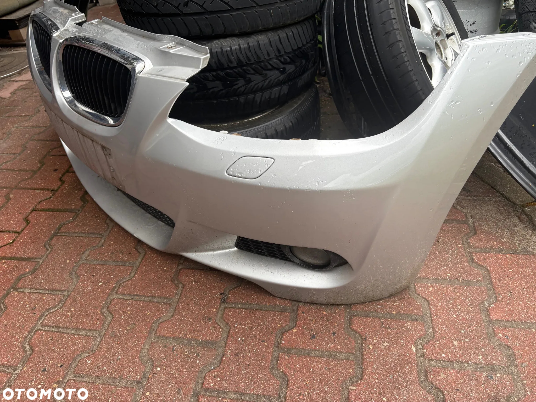 ZDERZAK PRZÓD PRZEDNI BMW E92 E93 M PAKIET 354 TITANSILBER zaślepki KPL LUX - 4