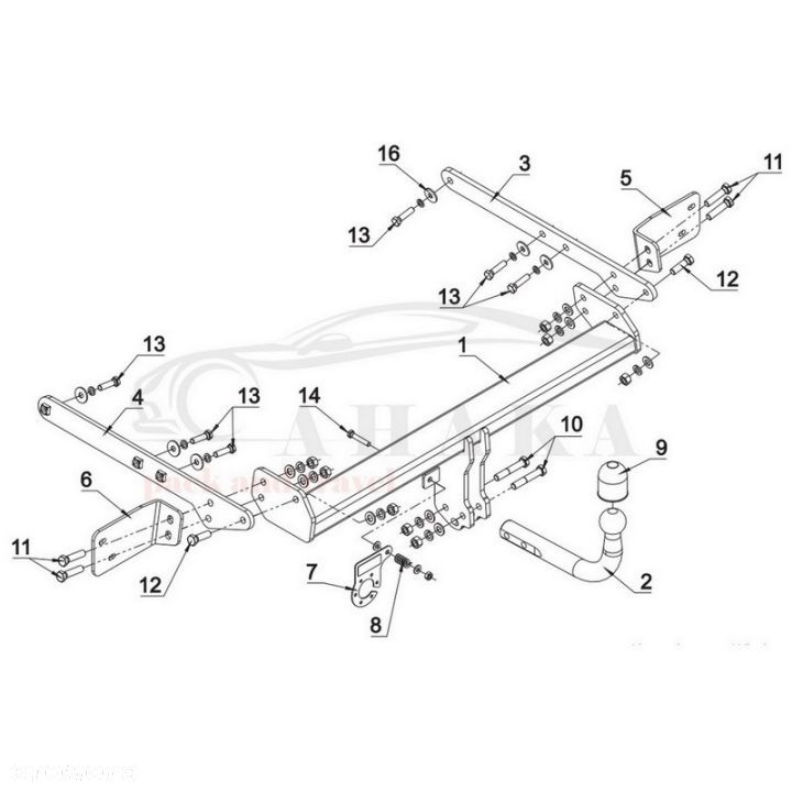 Hak Holowniczy Odkręcany Do Ford Mondeo Turnier Kombi Od 2014 - 4