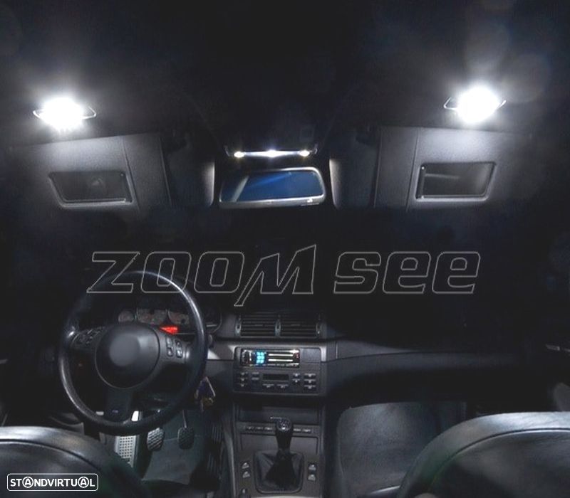 KIT COMPLETO 18 LAMPADAS LED INTERIOR BMW SERIE 3 E46 WAGON TOURING 316I 318I 320I 323I 325I 328I 33 - 4