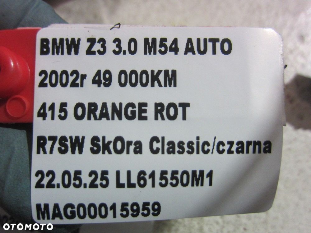 BMW Z3 E36 PODSZYBIE OSŁONA LISTWA EUROPA USA 51318413095 51318397500 - 15