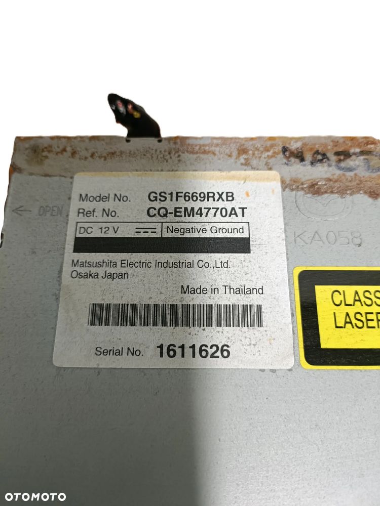 MAZDA 6 II GH 07-13 radioodtwarzacz radioodbiornik radio GS1F669RXB * - 3