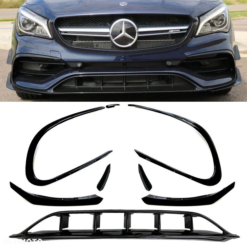 SPOILER DOKŁADKA ZDERZAKA MERCEDES CLA W117 POŁYSK - 1
