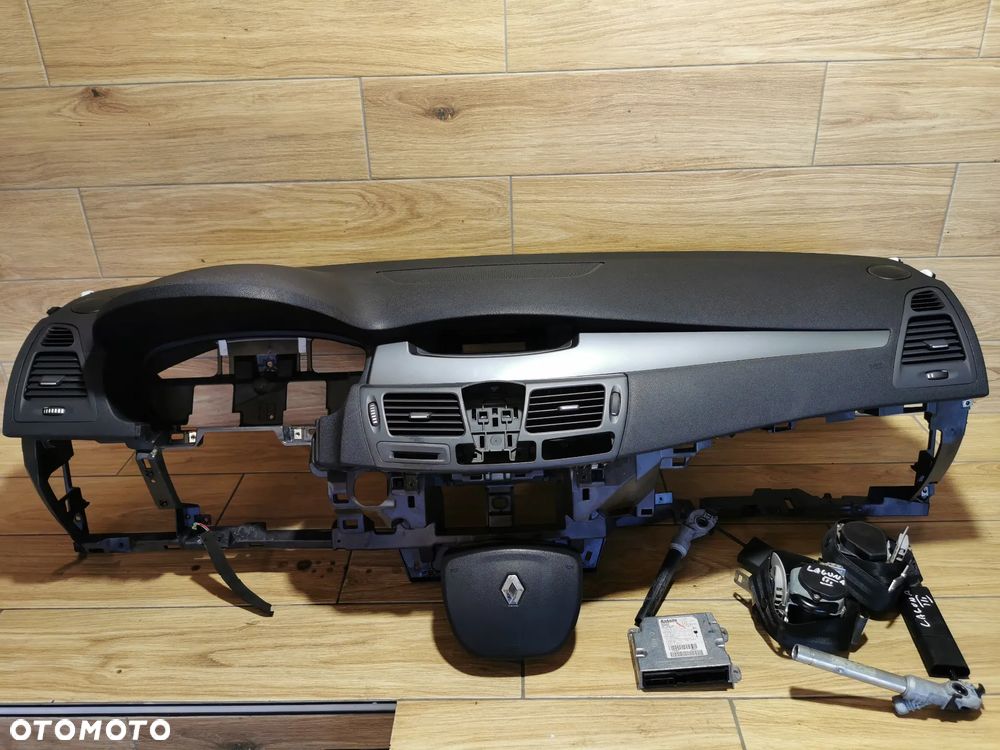 Renault Laguna III Deska Rozdzielcza Kokpit Airbag Pasy - 2