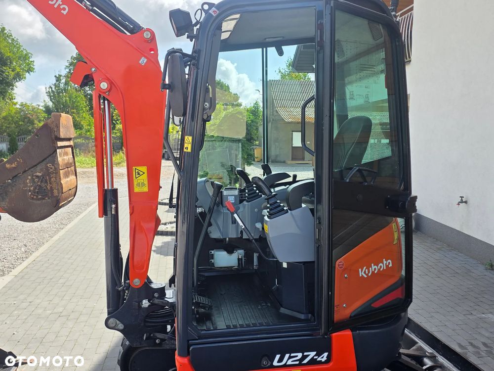 Kubota U 27 - 4 mini koparka Kubota sprowadzona 5 łyżek szybkozłącze piękna w oryginale 1 właściciel najdłuższe ramie long - 4