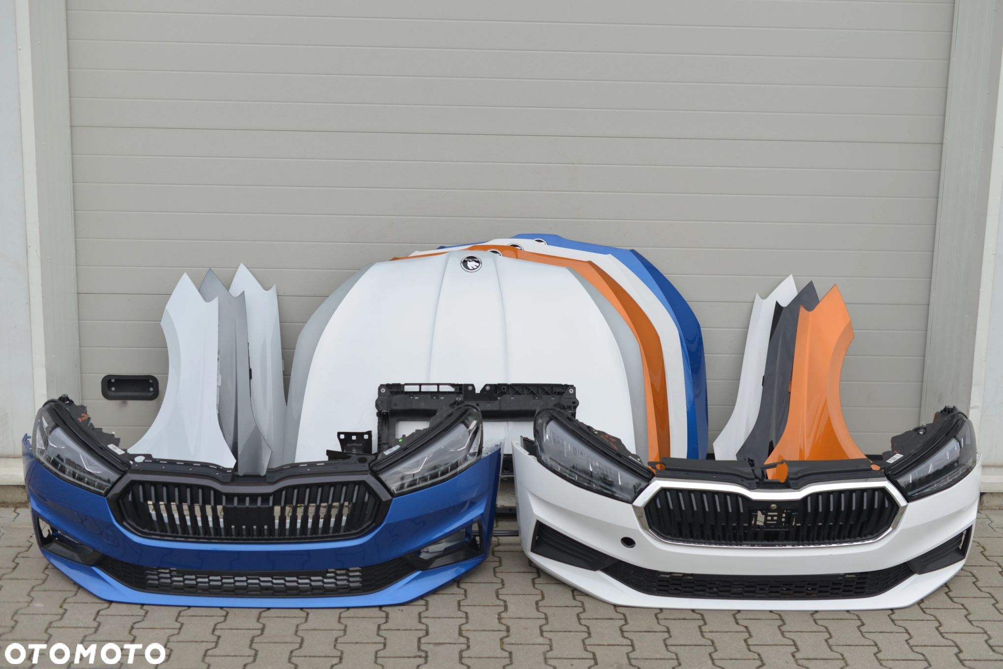 MASKA ZDERZAK BŁOTNIK PAS BELKA GRILL LAMPA LED SKODA FABIA 4 IV 6VA 2021- - 1