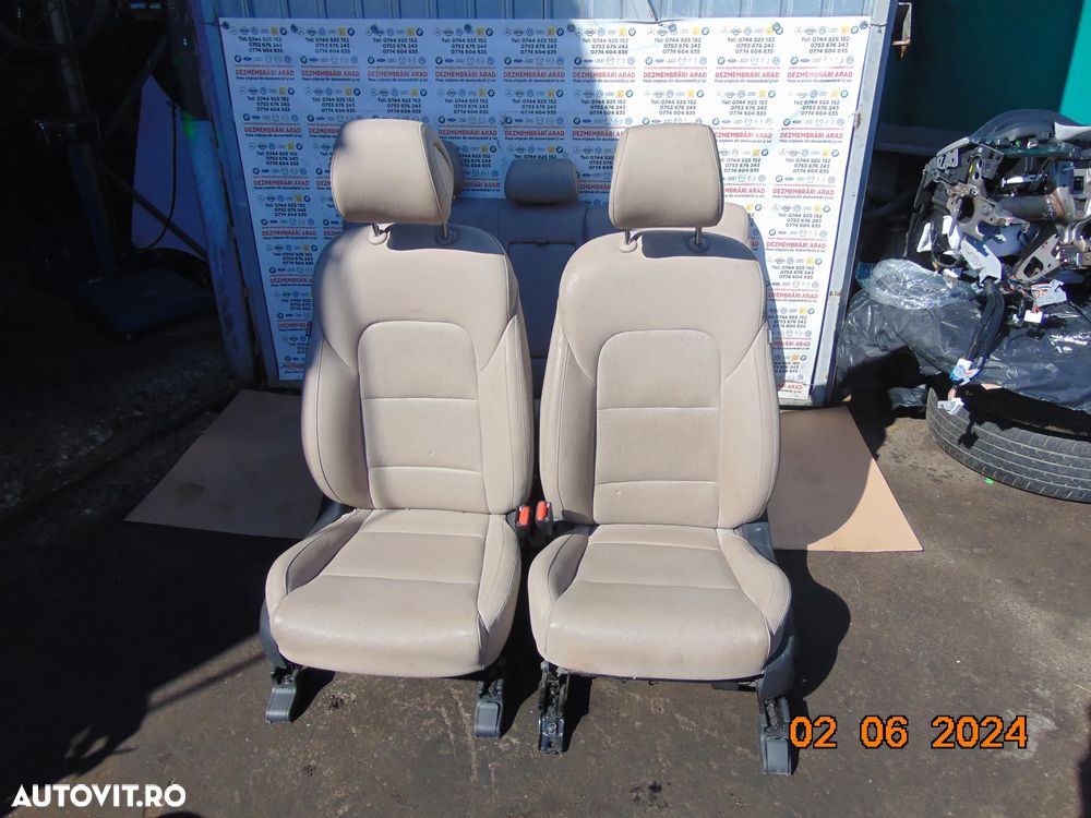 Scaune fata Hyundai Tucson 2015-2020 banchete spate scaune fata interior Tucson piele cu incalzire - 10