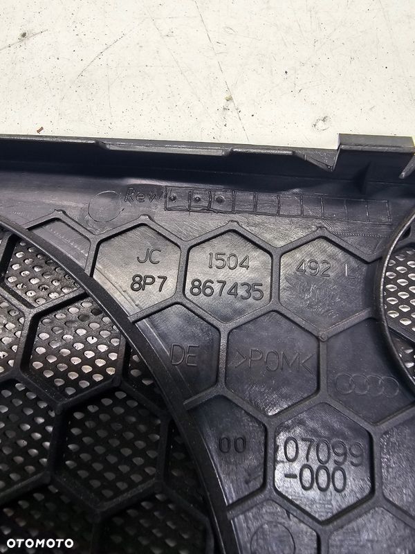 MASKOWNICA GŁOŚNIKA LEWY TYŁ AUDI A3 8P CABRIO 8P7867435 - 5