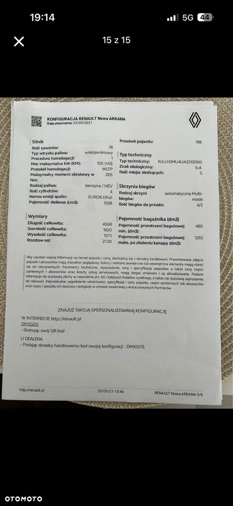 Renault Arkana 1.6 E-TECH R.S Line MMT - 17