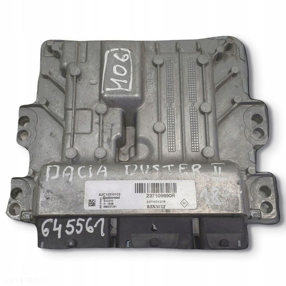 Dacia Duster II 1.5 DCi STEROWNIK SILNIKA komputer 237109890R - 15