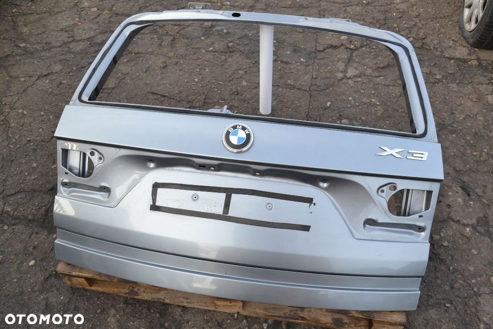 BMW X3 E83 KLAPA BAGAŻNIKA TYŁ SILBERGRAU POMORSKIE - 1