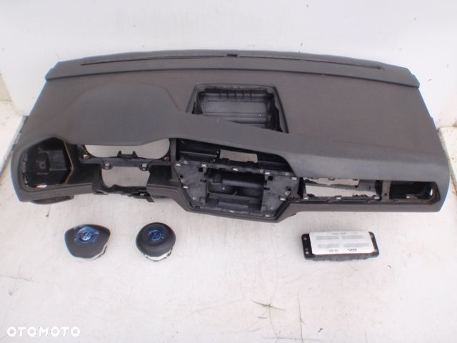 VW TOURAN 5T 5TA DESKA KONSOLA KOKPIT PULPIT PÓŁKA PARAPET AIRBAG PODUSZKI PASY PAS KURTYNY naprawa - 6