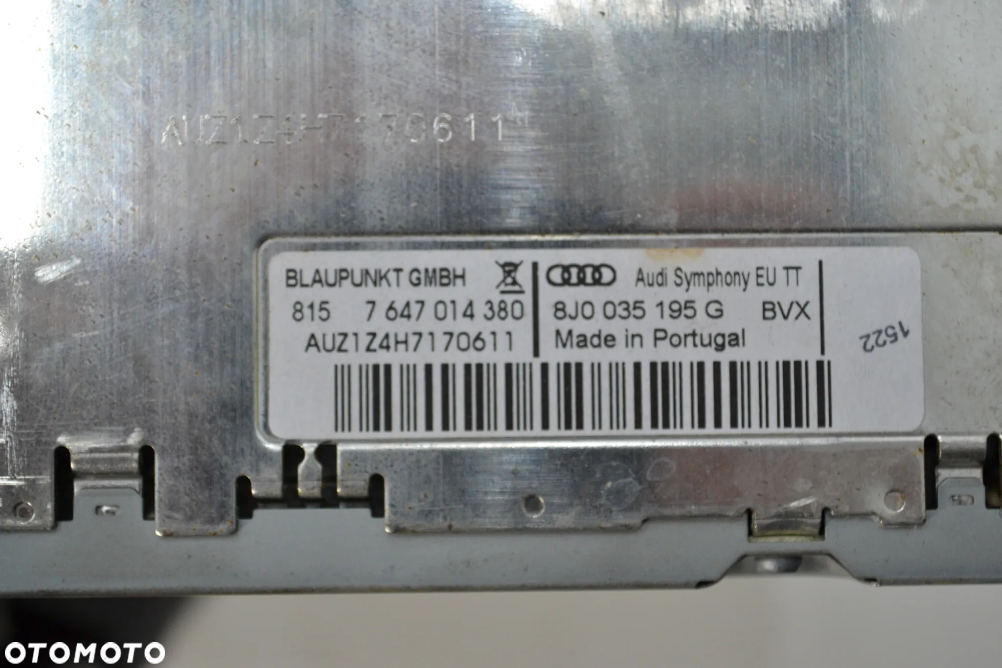 AUDI TT SYMPHONY BLAUPUNKT RADIO ODTWARZACZ CD MP3 8J0035195G - 7