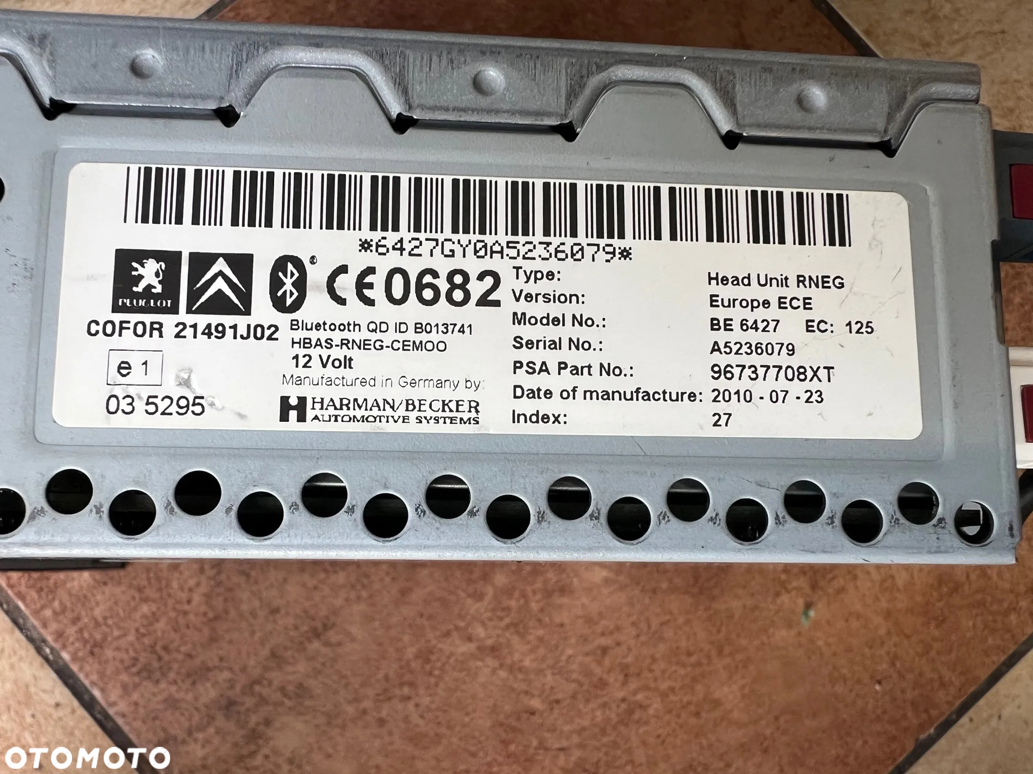 RADIO NAWIGACJA CITROEN C4 PICASSO 96737708XT - 4