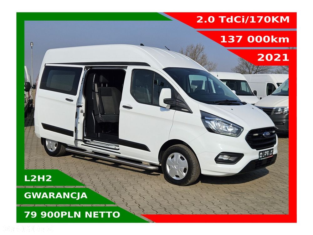 Ford transit-custom L2H2 *79900zł NETTO* Brygadówka 6 osób 2.0TdCi/170KM - 1