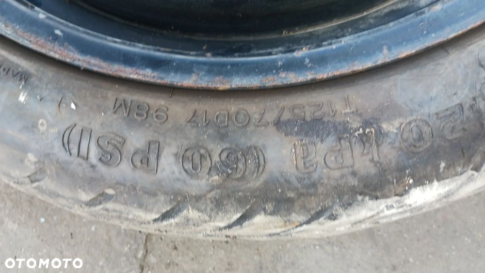 Koło dojazdowe dojazdówka zapasowe Toyota AVENSIS otwór centrujący 60,1 125/70 ET39 - 3