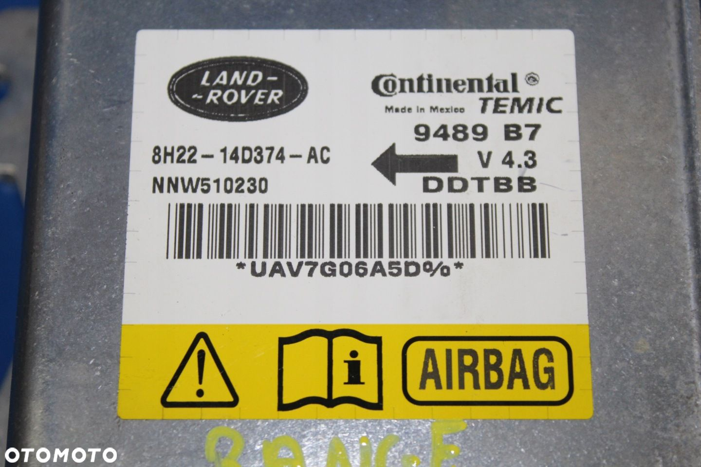 RANGE ROVER SPORT L320 MODUŁ PODUSZEK AIR BAG - 2