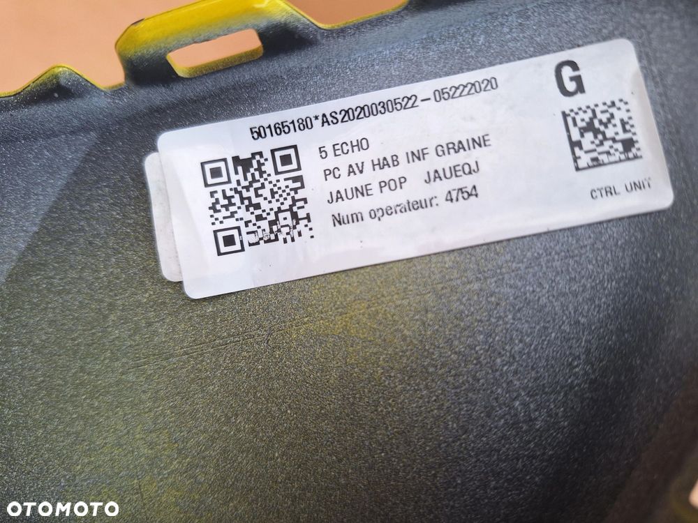 RENAULT 5 V E-TECH KOLOR: EQJ - Jaune Pop! B.ŁADNY! ZDERZAK PRZÓD PRZEDNI ORYG 620728974R WYSYŁKA 24H - 14