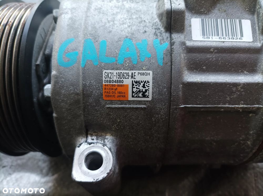Ford Galaxy MK4 kompresor sprężarka klimatyzacji 2,0 diesel GK21 19D629 AE - 4