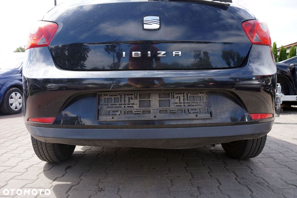 ZDERZAK TYLNY IBIZA IV 6J 5D HB LC9Z  CZARNY SEAT 2008-2012 - 1