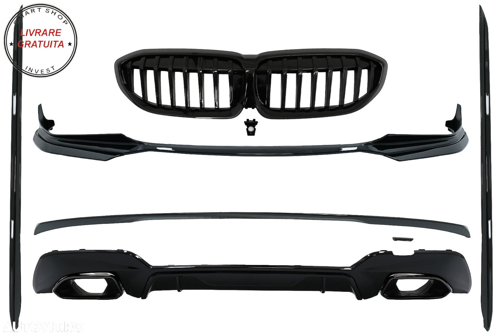 Pachet Exterior Extensii BMW Seria 3 G20 Sedan G21 Touring (2018-up) cu Difuzor de- livrare gratuita - 1