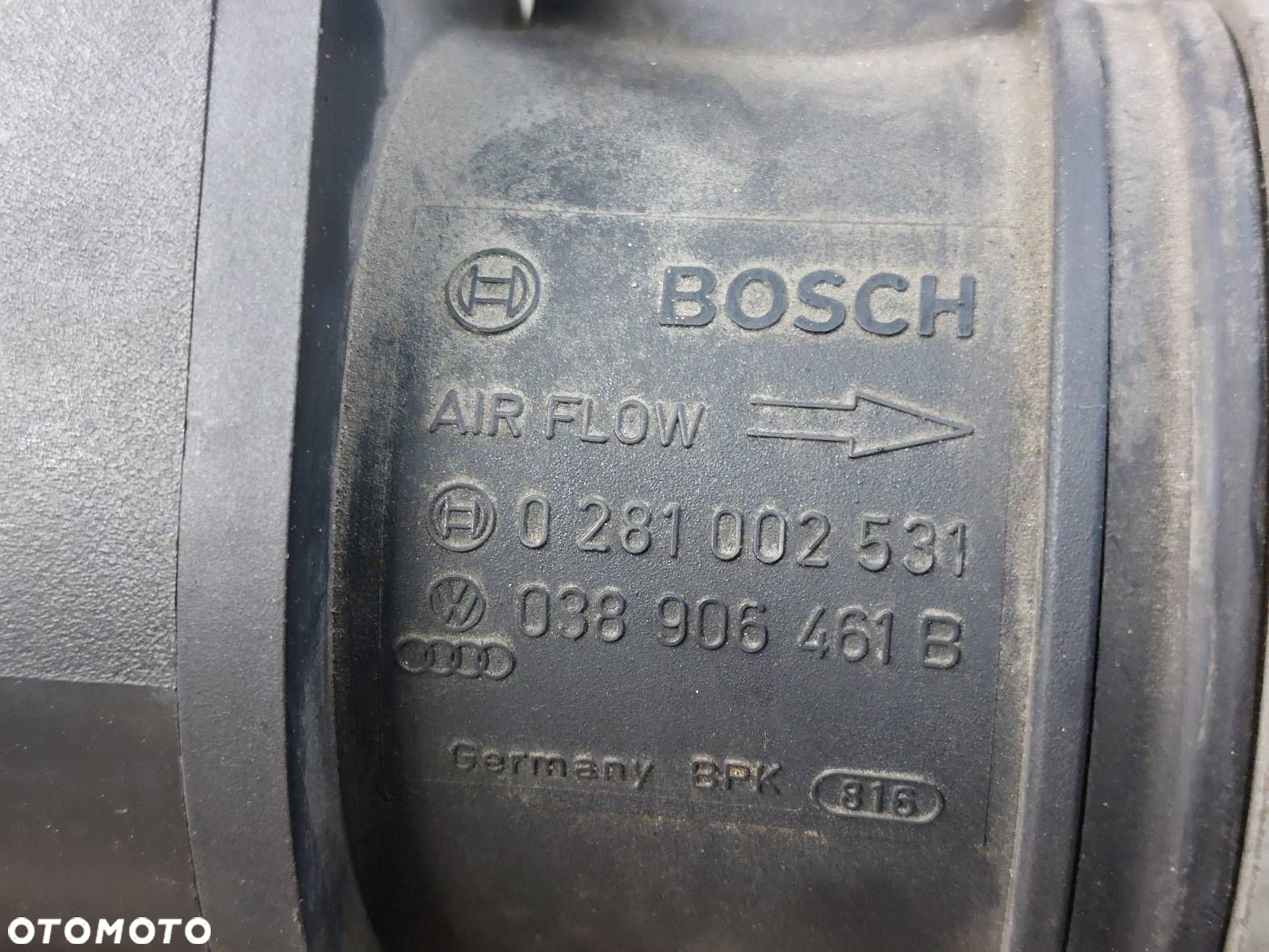 OBUDOWA FILTRA + PRZEPŁYWOMIERZ + RURA DOLOT SKODA OCTAVIA II 1.9 TDI - 6