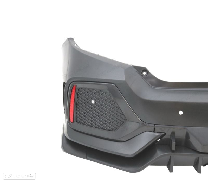 PÁRA-CHOQUES TRASEIRO HONDA CIVIC 16- LOOK TYPE R - 2