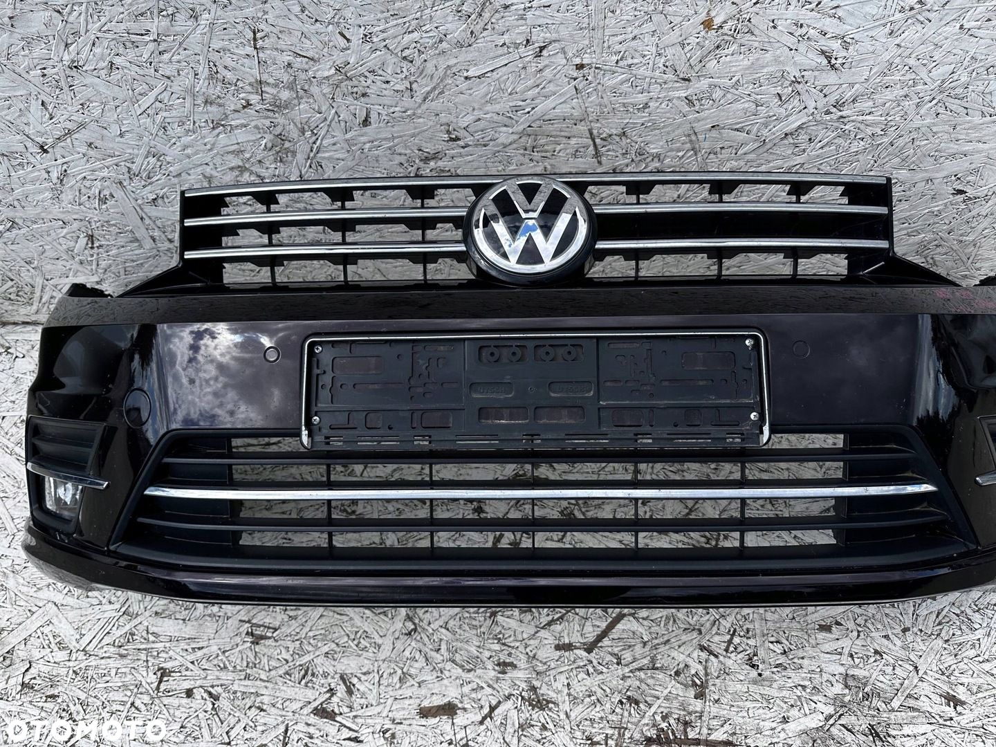 CADDY 2K5 ZDERZAK PRZÓD PRZEDNI FIOLETOWY LL4U 6 PDC  GRILL POD RADAR - 3