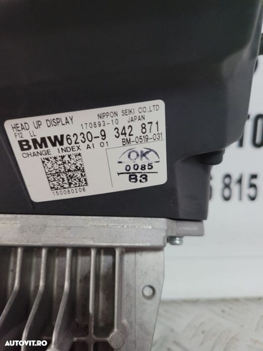 Head Up Display Bmw F06 F12 F13 F10 F11 F07 Testat Cu Garantie Volan Stanga Cod 9342871 - 6