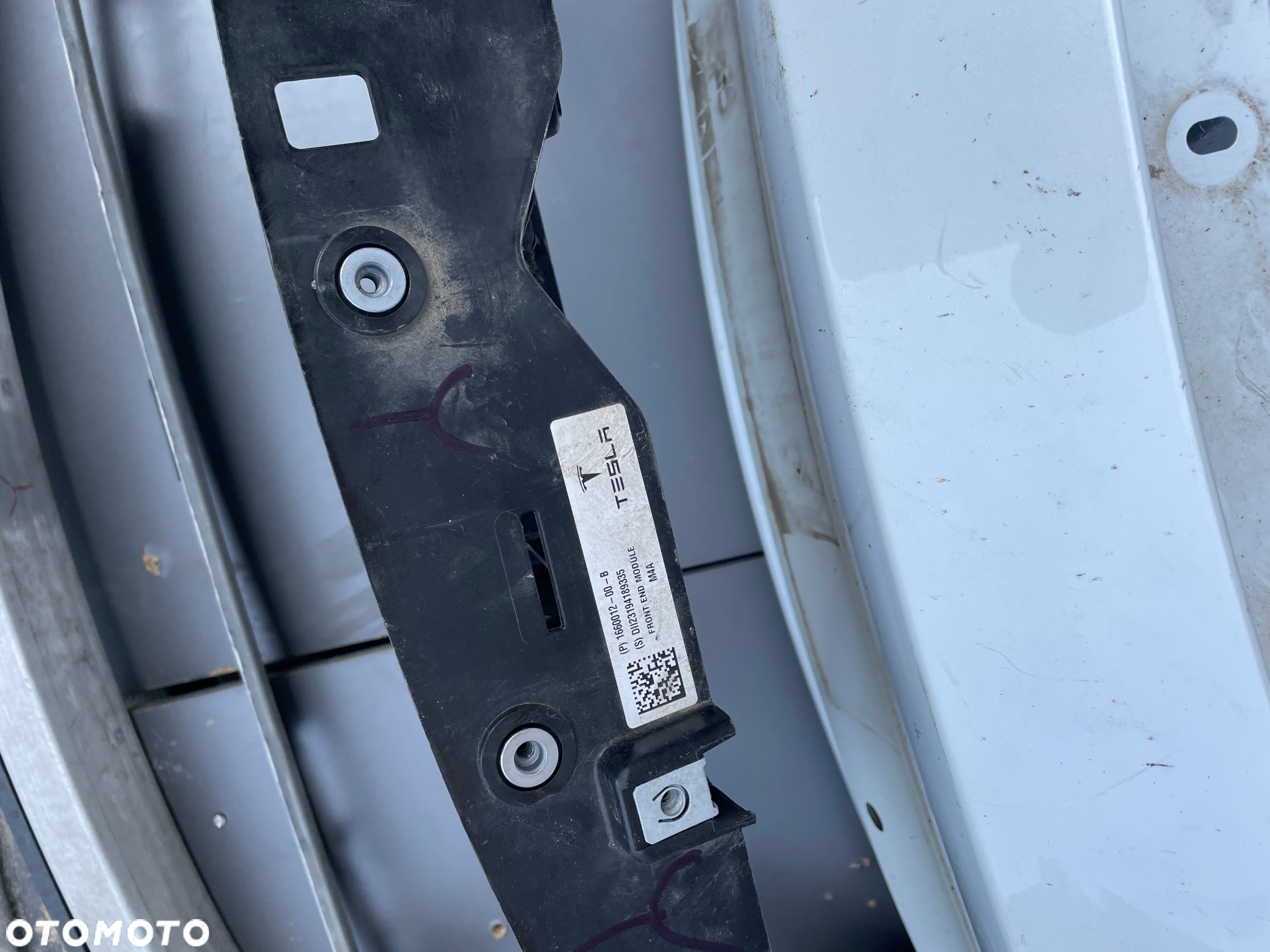 PRZOD Tesla Y  pas lampa błotnik zderzak  belka wzmocnienie - 4