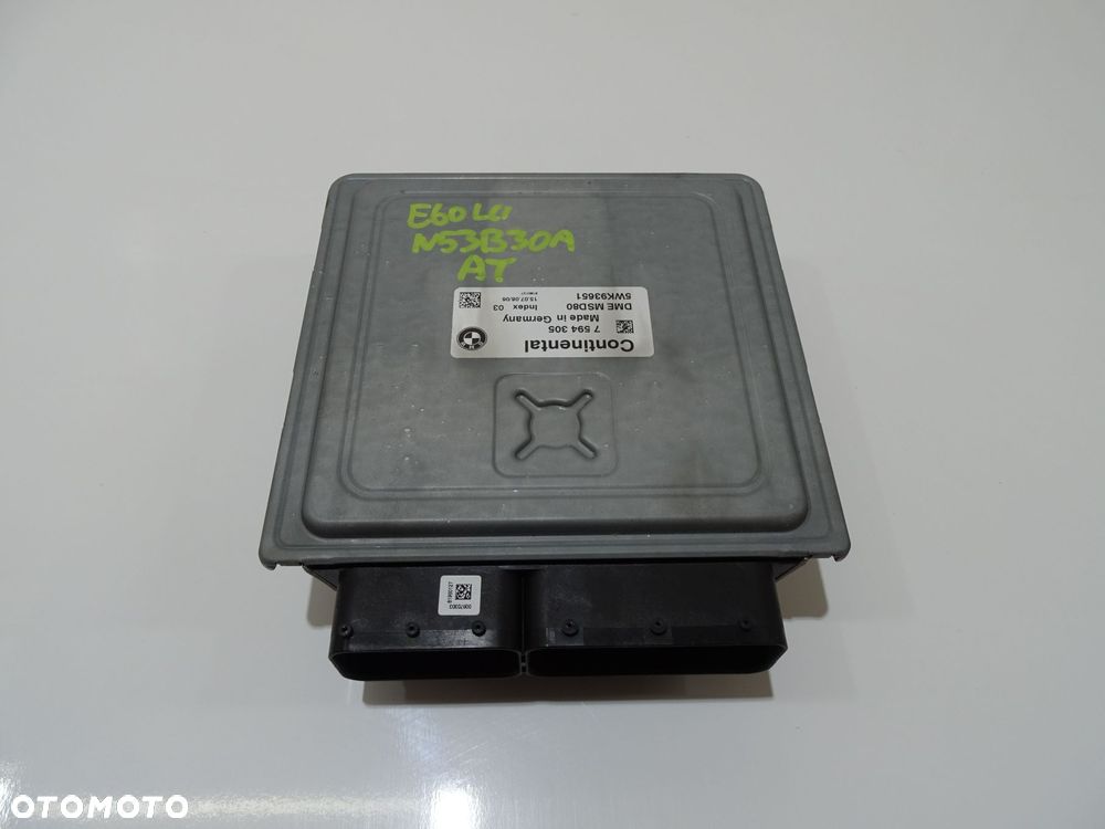 KOMPUTER STEROWNIK SILNIKA BMW E60 E61 N53 7594305 (4642967) - 2