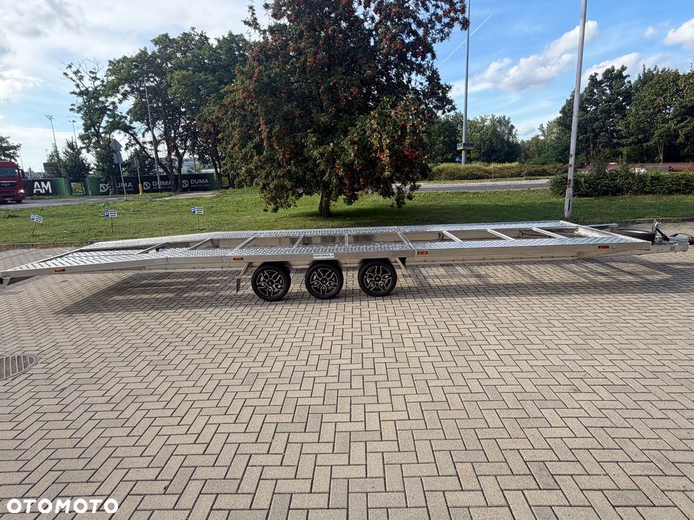 Gala BBG Laweta dwa auta Gala  8535AL raz łamana 8,5x2,05m ALUMINIOWA 3 osie, felgi alu, 670KG WYPRZEDAŻ - 3