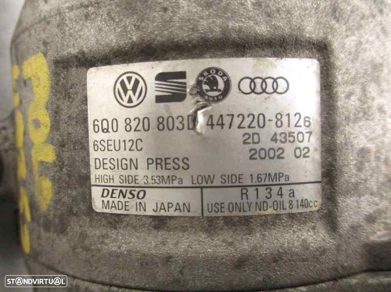 COMPRESSOR AR CONDICIONADO VOLKSWAGEN POLO 2002 -6Q0820803E - 4