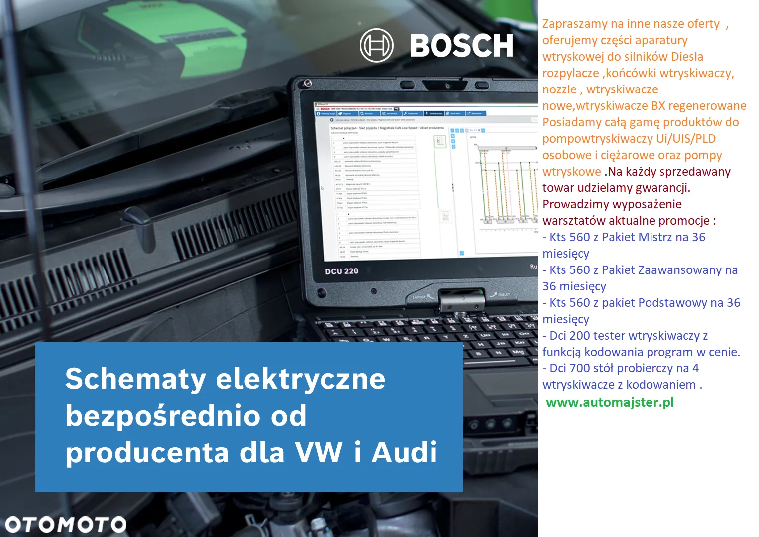 Kts Truck Bosch tester usterek OHW 1 ,OHW 2 ,OHW 3 i Lenovo - 22