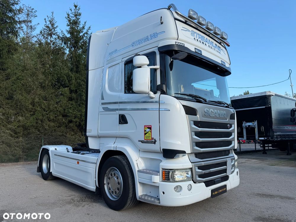 Scania R450 CROWN EDITION / HYDRAULIKA DWUOBWODOWA + 2 ZBIORNIKI PALIWOWE / RETARDER / LAMPY LED / TACHOGRAF NOWEJ GENERACJI GEN2v2 / FULL SPOJLERY / PIĘKNA SCANIA 2017 ROK !! - 3