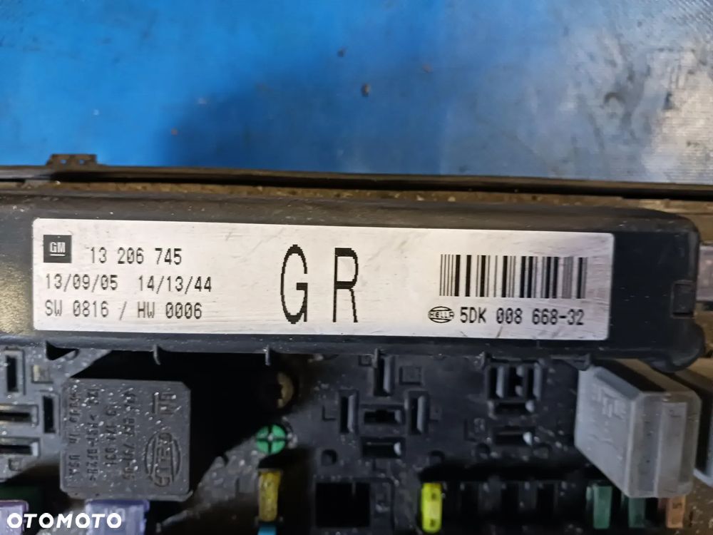 Zestaw startowy do odpalenia Opel Zafira B 1.9CDTI 120KM Sterownik ECU 0281015549 55198922 Manetka zespolona stacyjka kluczyk bsi 13206762 13206745 komplet - 7