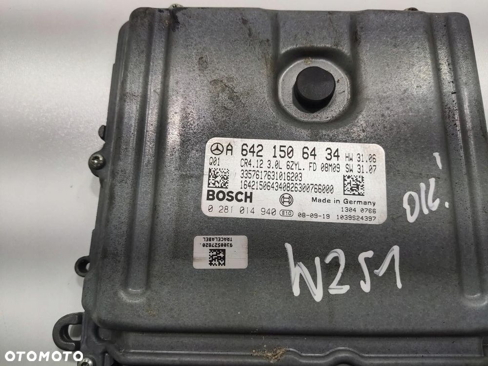 STEROWNIK KOMPUTER SILNIKA MERCEDES R-KLASA W251 3.0 CDI 05-09 A6421506434 - 4