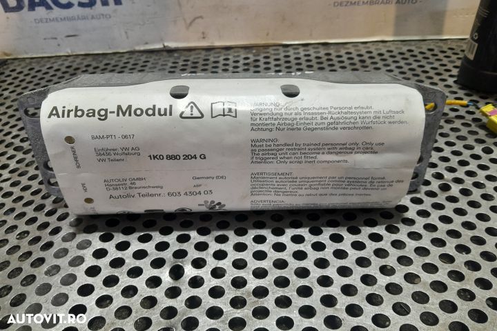 Airbag pasager 1K0880204G 1K0880204G Volkswagen VW Passat B6 [2005 - - 1