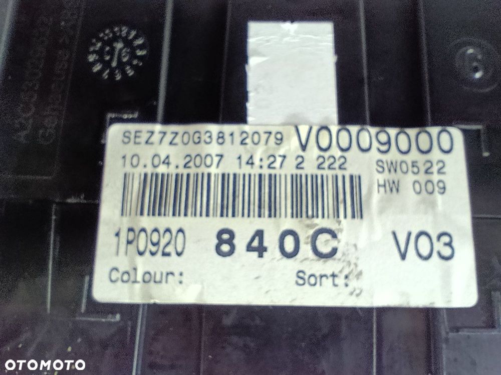 LICZNIK SEAT LEON II 1P0920840C V0009000 1.9 TDI - 8