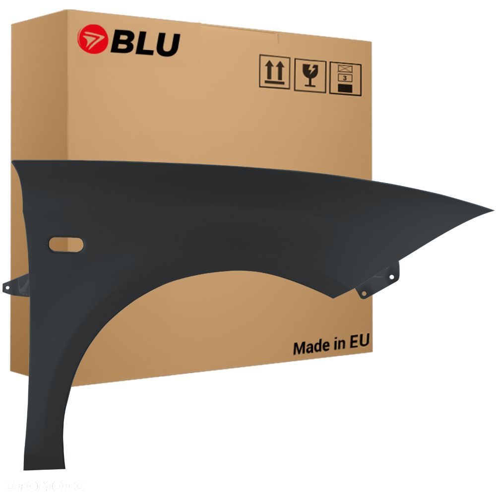 BLU Błotnik SEAT LEON II 2 1P1 LW7Z Prawy Szary 2005-2012 przód GrauTrack - 1