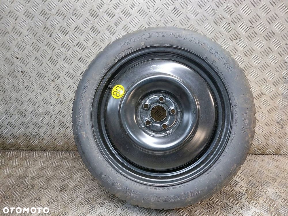 KOŁO DOJAZDOWE DOJAZDÓWKA TOYOTA AVENSIS T25 T145/70R17 CAMRY 5X100 - 1