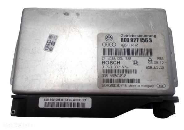 KOMPUTER SKRZYNI AUDI A4 B6 8E0927156S 0260002876 LUB Sharan Galaxy Alhambra 09B927750L - 1