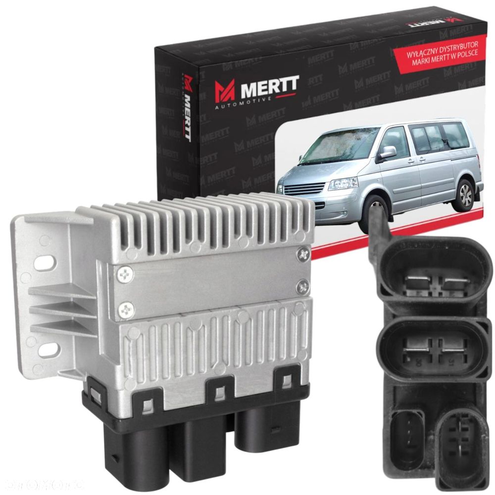Sterownik Moduł Wentylatorów VW Multivan Transporter T5 1,9 2,5TDi 2003+ - 1