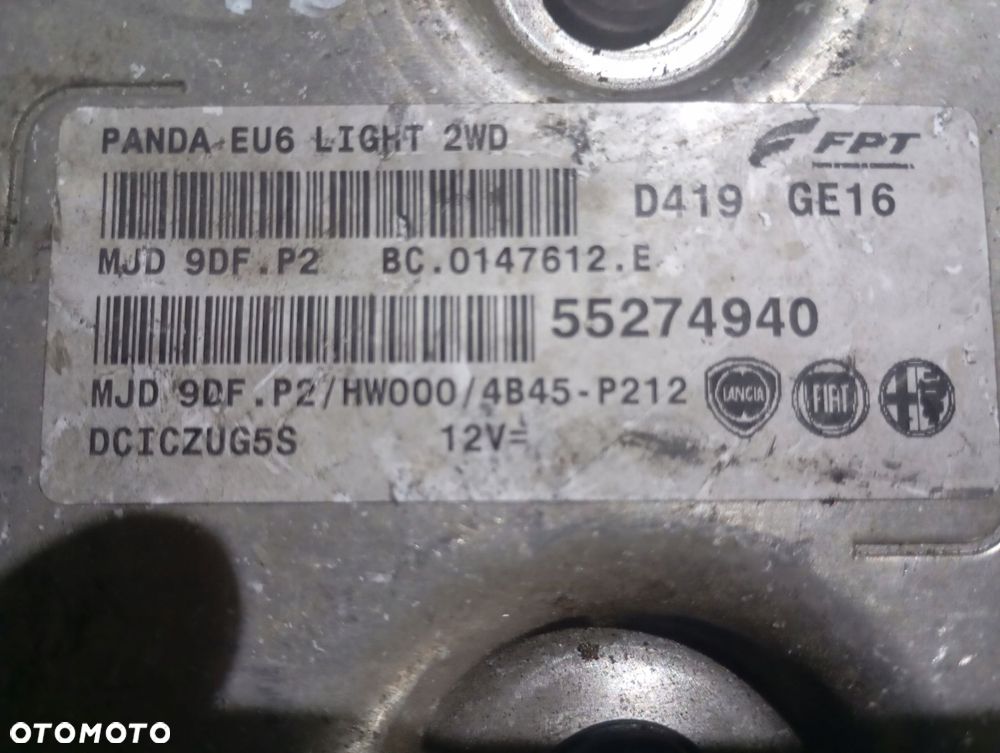 sterownik silnika fiat 500 55274940 mjd9df.p2 - 2