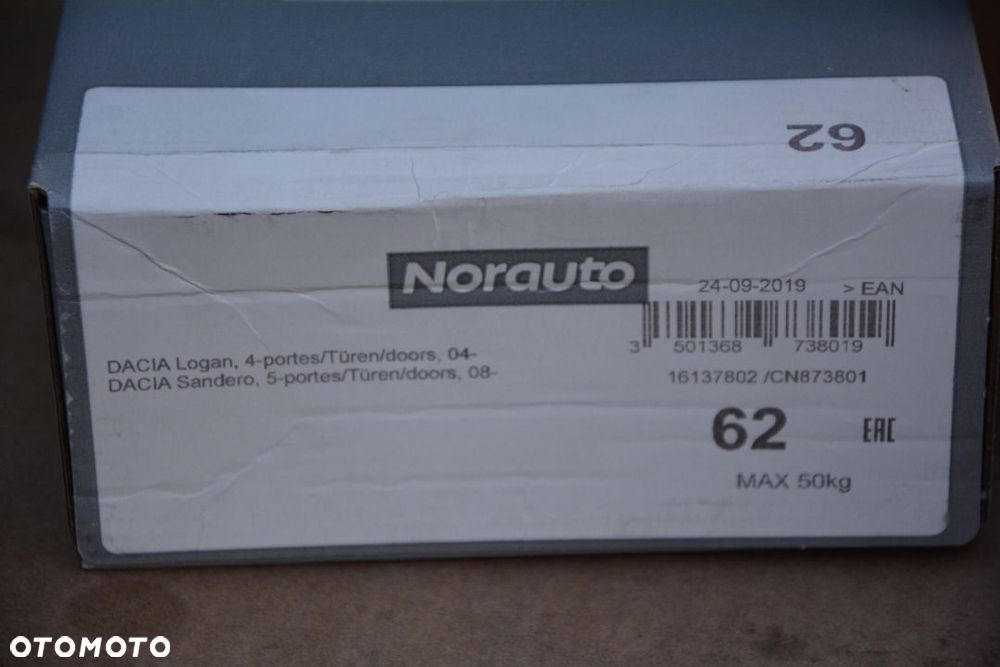 Dacia Logan / Sandero - bagażnik dachowy Norauto NOWY KLucz - 6