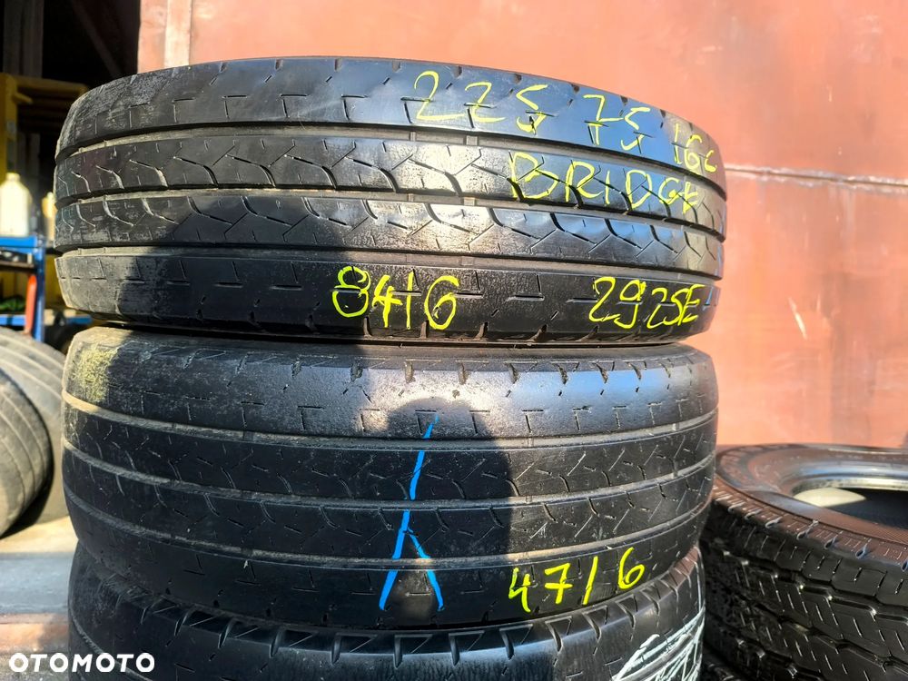 225/75R16C 118/116R Opony Letnie Lato CONTINENTAL VancoCamper 8mm BRIDGESTONE DURAVIS R660 8,5-5mm Legnica ALU-RAD 225/75 - 4