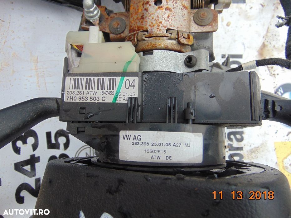 Coloana Volan VW T5 bloc lumini semnalizare banda volan spirala VW T5 - 1