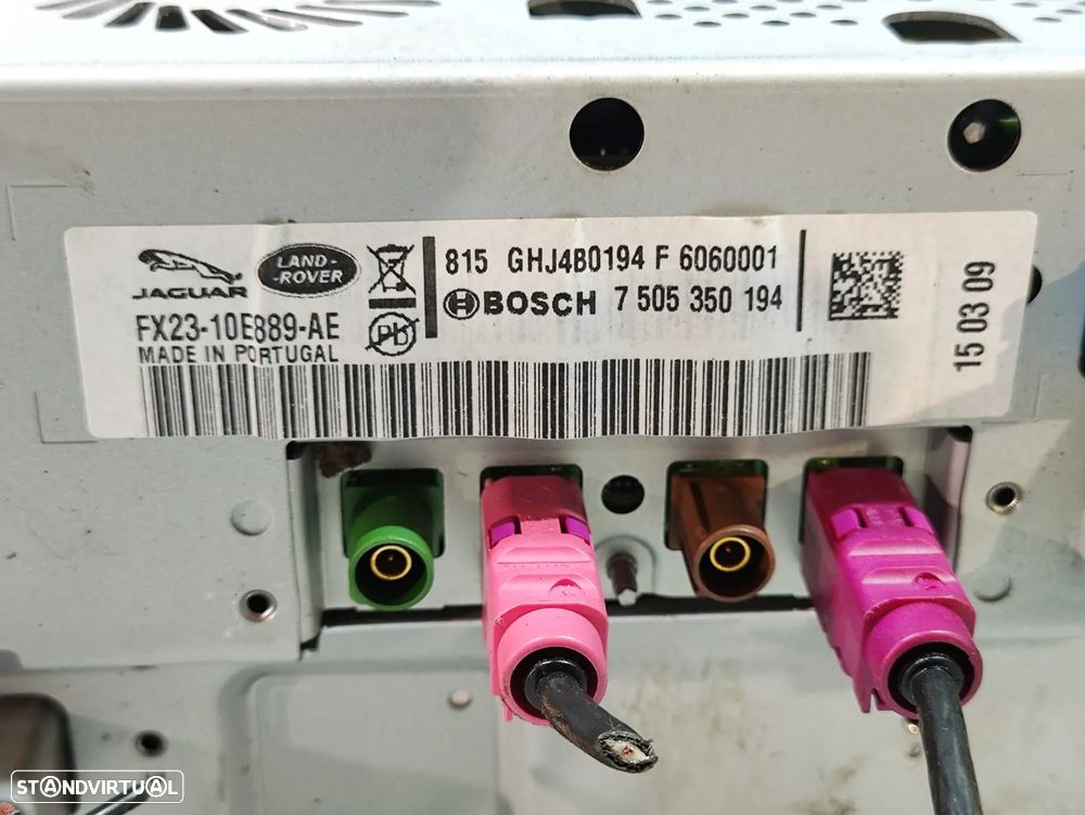 Display / Ecrã Multimedia GPS Jaguar XF X250 - FX23-10E889-AE - 8