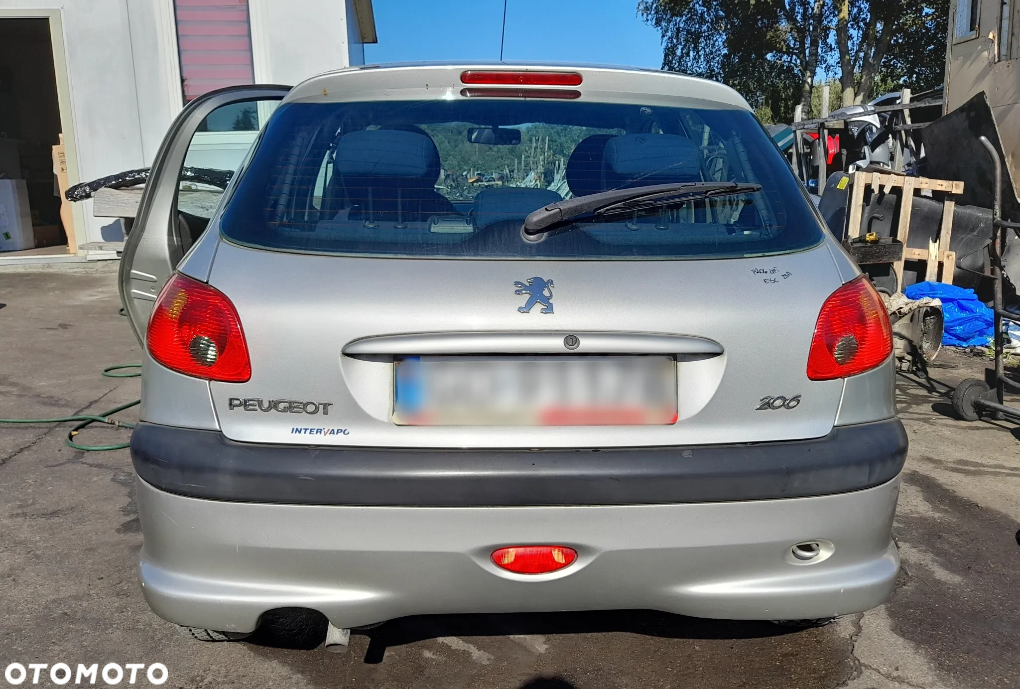 PEUGEOT 206 LIFT DRZWI LEWY TYŁ LEWE TYLNE ETSC - 12